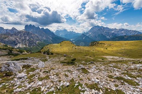 Dolomites Italy Mountain Range Of Cadini Di Misurina Sorapiss And