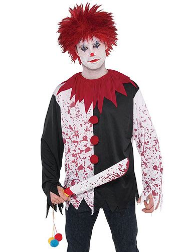 Adult Evil Clown Shirt Costumedarkside Displays