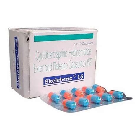 Skelebenz 15 Capsulecyclobenzaprine 10 Tablet Treatment Muscle