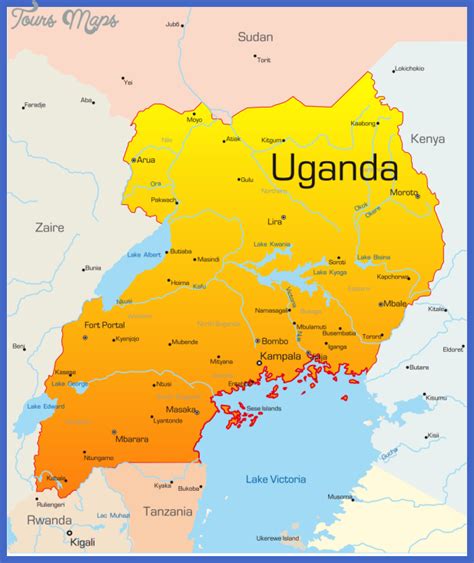 … if you simply google it, you will find it right in the heart of africa. Uganda Map - ToursMaps.com