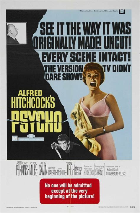 Cm 153 Vintage Classic Movie Posters Alfred Hitchcocks Psycho Belarte Uk