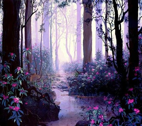 Just Gorgeous Painting Enchanted Forest Pretty Wallpapers