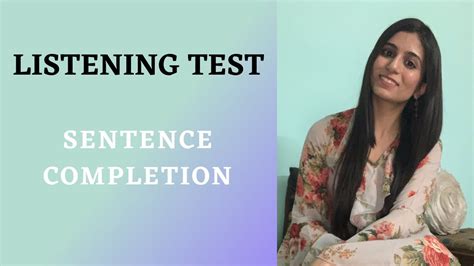 Guided Listening Test Series Sentence Completion Strategies Ielts Listening Tips And