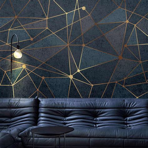 Custom Mural Wallpaper Modern Simple Abstract Creative Geometric Lines
