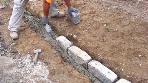 Installing Cobblestone Curbbiordiconcrete17183576500 Youtube