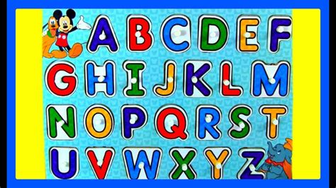 Learn Abc Alphabet With Disney Mickey Mouse Minnie Mouse Goofy