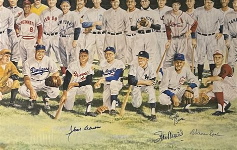 Lot Detail Baseball Hall Of Famers Signed And Matted X All