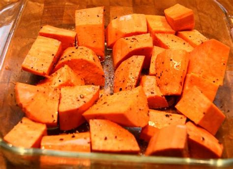 Let it sit for 10 minutes or so, tossing once or twice to coat, as the oven heats. Roasted Yams | Roasted yams, Yams, Roast