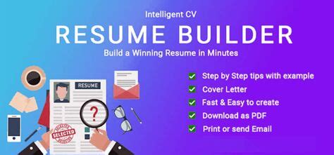 Download free cv resume 2020, 2021 samples file doc docx format or use builder creator on the website you will find samples as well as cv templates and models that can be downloaded free of. Intelligent Cv Maker App Download - Think Big, Act Bigger