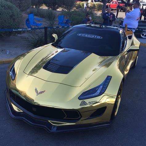 2015 Gold Corvette On Custom Forgiato Wheels Chevy Corvette