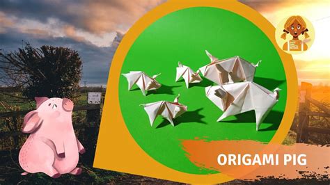 Origami Pig 3ds Easy Tutorial L พับกระดาษเป็นหมู おりがみ Oригами Oριγκάμι