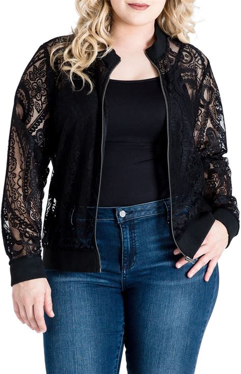 Standards And Practices Aria Lace Bomber Jacket Shopstyle