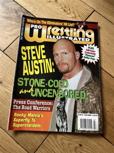 Pro Wrestling Illustrated Magazine Stone Cold Steve Austin Wwf Wwe July