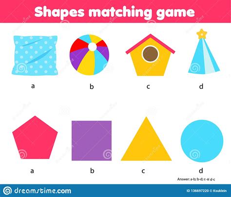 Preschool Worksheet Gallery Preschool Shape Matching Worksheet