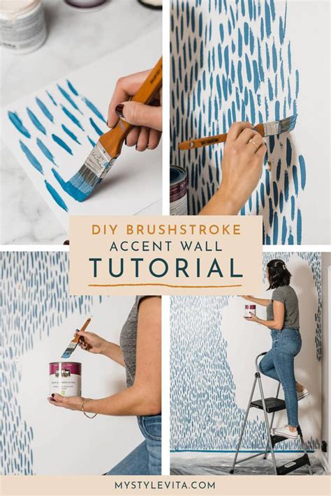 DIY Brushstroke Accent Wall Tutorial My Style Vita In Diy