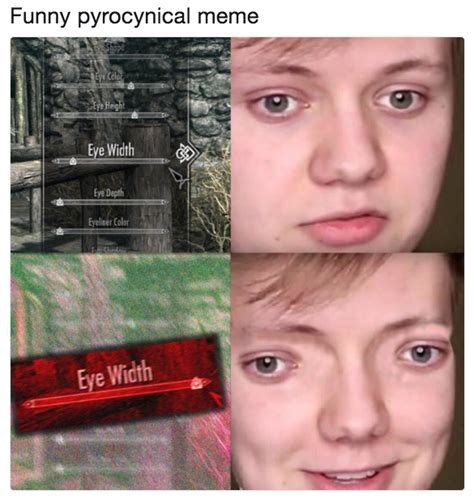 Skyrim Eye Width Know Your Meme
