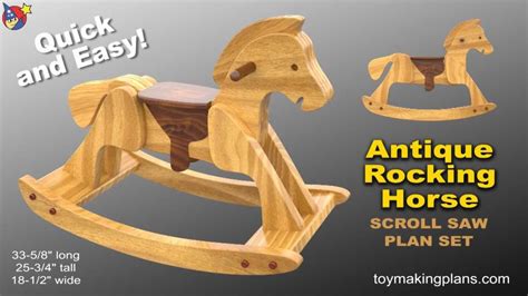 Wood Toy Plan Heirloom Rocking Horse Wood Toy Plans Woodworking
