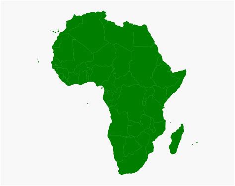 Montessori Africa Continent Map Clip Art Africa Continent Png
