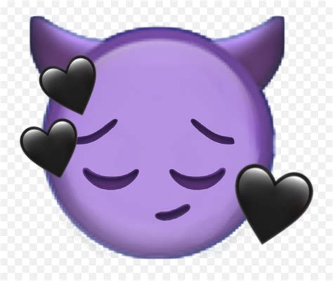 Milukyun Iphone Iphoneemoji Emoji Emojis Devil Purple Love Cute Devil