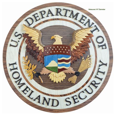 Department Of Homeland Security Seal Dhs Handcrafted Wood Etsy