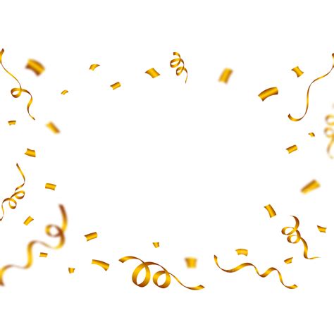 Confetti Celebration Party Vector Design Images Golden Confetti