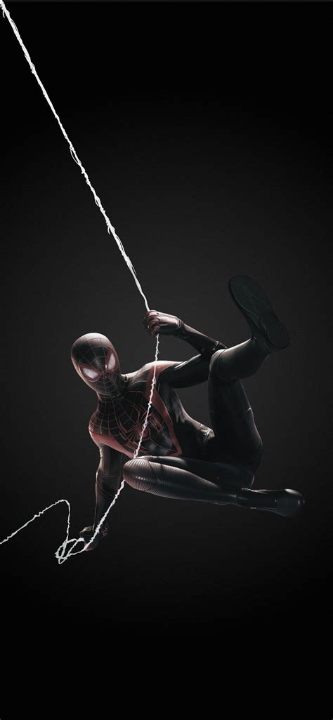 Spider Man Miles Morales Dark Version 1125x2436 Rphonewallpapers