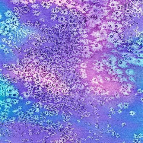 Watercolor And Salt Painting Blue Purple And Pink By Theartofpieces