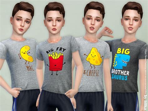 The Sims Resource T Shirt Collection For Boys P13 By Lillka • Sims 4