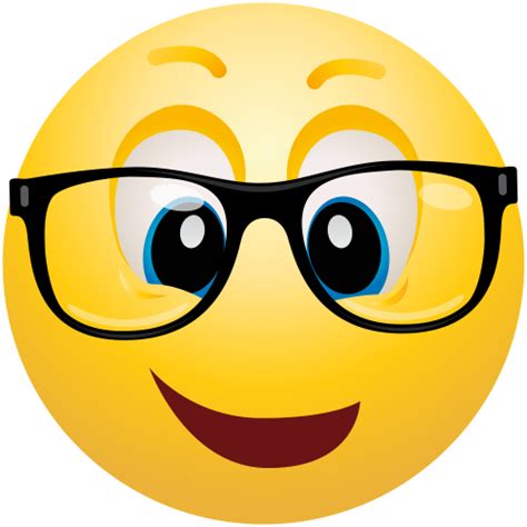 Geek Emoticon Png Clip Art Emoticon Emoji Images Funny Emoji Faces