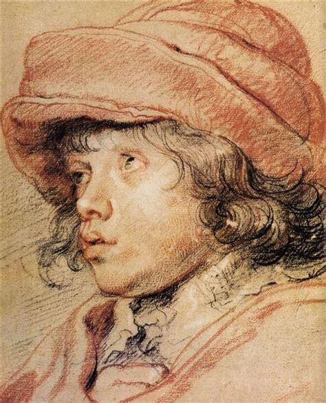 Son Nicolas With A Red Cap 1625 1627 Peter Paul Rubens