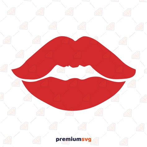 Basic Lips Svg Kiss Svg Cut And Clipart Files Premiumsvg