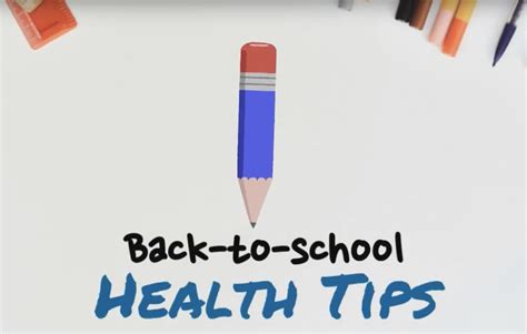 Back To School Health Tips The Pediatric Care Center