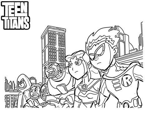 Teen Titans Coloring Pages Best Coloring Pages For Kids