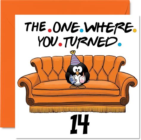 Fun 14th Birthday Cards For Boys Girls The One Where Funny Birthday