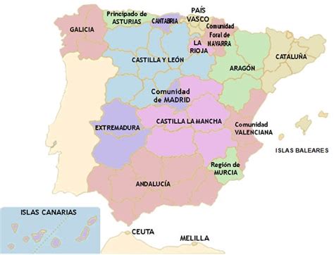 Arriba 100 Imagen De Fondo Mapa De España Y Sus Regiones Cena Hermosa