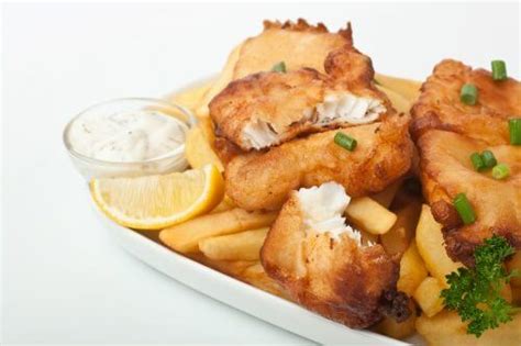 Halibut Is The Star Of This Classic Beer Battered Fish And Chips Combo