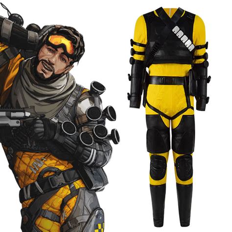 Accosplay Apex Legends Mirage Yellow Full Set Cosplay Costume For Hall