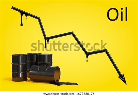 Crude Oil Price Fall Chart World Stock Illustration 1677680176