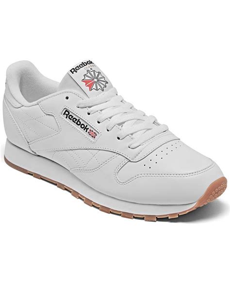 Reebok Mens Classic Leather Casual Sneakers From Finish Line Macys