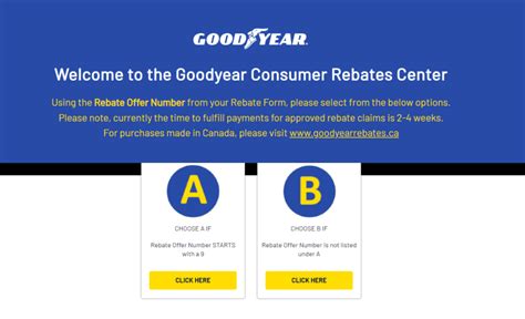 Goodyear Tire Rebate Center