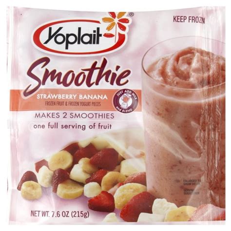 Yoplait Strawberry Banana Smoothie Mix Frozen