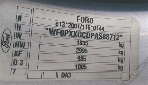 Ford Focus 2010 Paint Code Confused Please Help Ford Automobiles