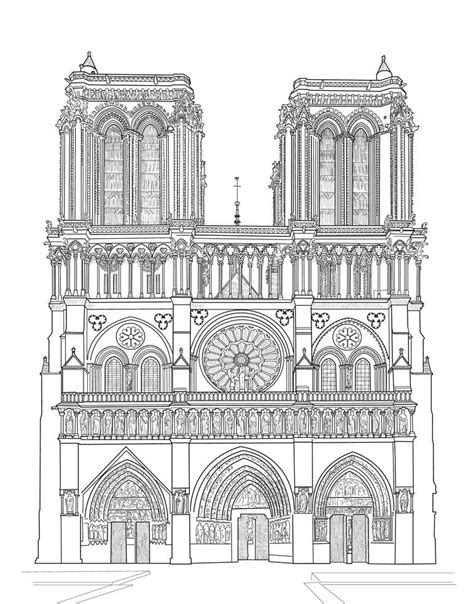 Notre Dame Coloring Page Download Print Or Color Online For Free