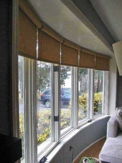 Roller Blinds In A Large Curved Bay Window Too Safe Window
