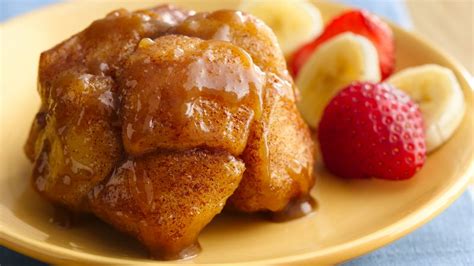 Monkey bread requires you to pull it apart to get pieces, similar to how a monkey eats. Monkey Bread Minis Recipe - Pillsbury.com