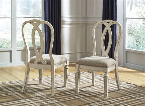 Signature Design By Ashley® Realyn Chipped White Upholstered Dining