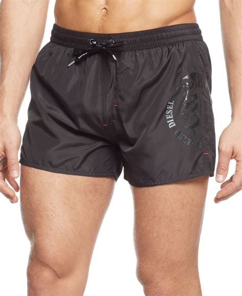 Lyst Diesel Bmbx Coralrif Swim Trunks In Black For Men