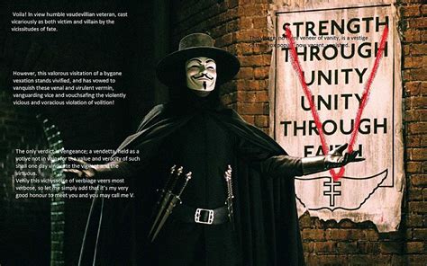 Quotes V For Vendetta Free Wallpaper