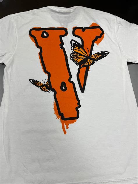 Vlone L Vlone Juice Wrld Butterfly Tee Shirt Grailed