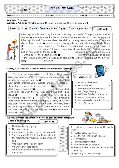 Services And Entertainment Esl Worksheet By Meweheb Vocabulary